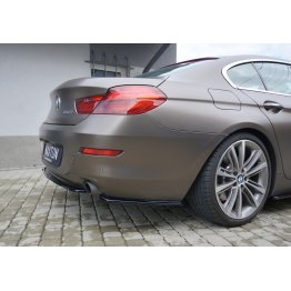 Накладки сплиттеры боковые на задний бампер на BMW 6 F06 Gran Coupe